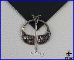 Vintage Scottish Hamish Dawson-Bowman Sterling Silver Celtic Brooch