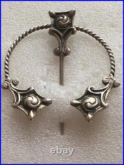 Vintage Scottish Iona Sterling Silver Kilt Pin Brooch