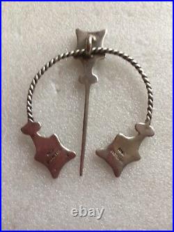 Vintage Scottish Iona Sterling Silver Kilt Pin Brooch