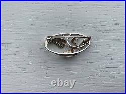 Vintage Scottish Ola Gorie 925 Sterling Silver Arts & Crafts Cecily Brooch Pin