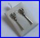 Vintage Scottish Ortak Orkney Sterling Silver Celtic Dropper Dangle Earrings A