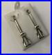Vintage Scottish Ortak Orkney Sterling Silver Celtic Dropper Dangle Earrings C