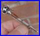 Vintage Scottish Sterling Silver Agate & Amethyst Sword or Cutlass Brooch
