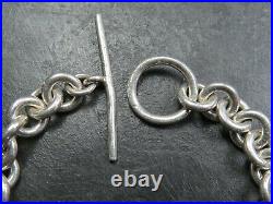 Vintage Scottish Sterling Silver Cable Link Bracelet 2001
