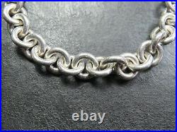 Vintage Scottish Sterling Silver Cable Link Bracelet 2001