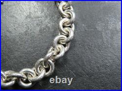 Vintage Scottish Sterling Silver Cable Link Bracelet 2001