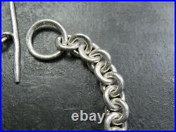 Vintage Scottish Sterling Silver Cable Link Bracelet 2001