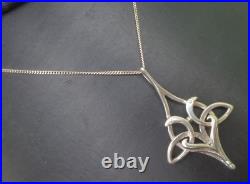 Vintage Scottish Sterling Silver Kells Bird Pendant & 18 Chain Ola Gorie Orkney