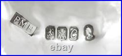 Vintage Scottish Sterling Silver Modernist Chamberstick 1977