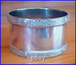 Vintage Scottish Sterling Silver Napkin Ring Angela name engraving, d. 1988