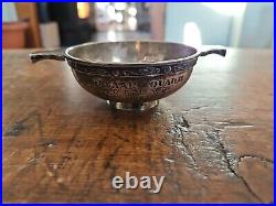 Vintage Scottish Sterling Silver Quaich Hallmarked