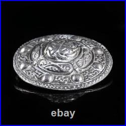 Vintage Scottish Sterling Silver Shield Brooch Dated 1948