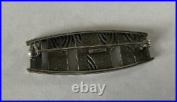 Vintage Scottish Sterling Silver Vikings Ingibiorg Long Brooch By Ola Gorie