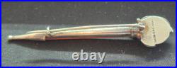 Vintage Scottish sterling silver & agate dirk brooch kilt pin sword