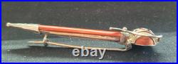 Vintage Scottish sterling silver & agate dirk brooch kilt pin sword
