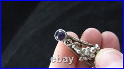 Vintage Silver Grapevine brooch Sheana Stephen Edinburgh Silversmith Scottish