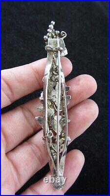 Vintage Silver Grapevine brooch Sheana Stephen Edinburgh Silversmith Scottish