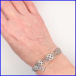 Vintage Sterling Silver Bracelet Malcolm Gray Celtic Knot Scottish Hallmarked