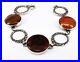 Vintage Sterling Silver Scottish Agate Bracelet Beautiful Design