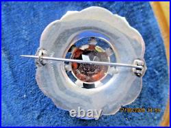 Vintage Sterling Silver Scottish Brooch, Cluster, 4.3 CM Across, 15.3 Gram