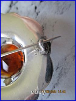 Vintage Sterling Silver Scottish Brooch, Cluster, 4.3 CM Across, 15.3 Gram