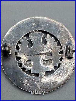 Vintage Sterling Silver Scottish Brooch Kilt Pin Thistle & Celtic Ornament