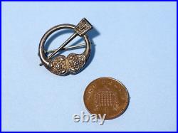 Vintage Sterling Silver Scottish Celtic Penannular Brooch Antique #ESKR25