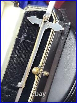 Vintage Sterling Silver Scottish Kilt Sword Brooch Fully Hallmarked