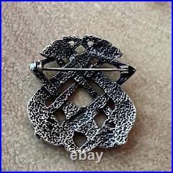 Vintage Sterling Silver Scottish Malcolm Gray Ortak Zoomorphic Brooch