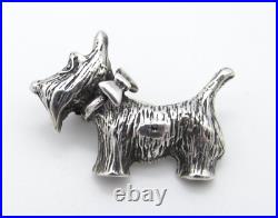 Vintage Sterling Silver Scottish Terrier SCOTTY Dog Brooch Pin
