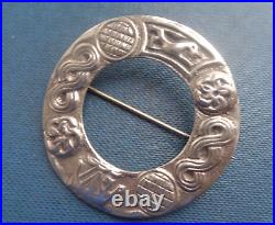 Vintage Stg. Silver Scottish Iona Celtic Brooch Robert Allison h/m 1947 Glasgow