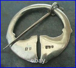 Vintage Stg Silver Scottish Iona Celtic Brooch Shipton & Co h/m 1937 Edinburgh