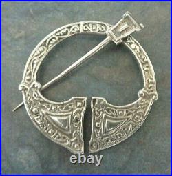 Vintage Stg Silver Scottish Iona Celtic Brooch Shipton & Co h/m 1937 Edinburgh