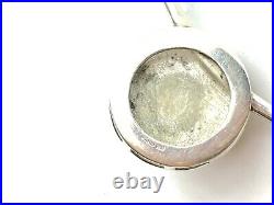 Vintage TJL Hallmarked Scottish Sterling Silver Labradorite Choker Necklace 43g