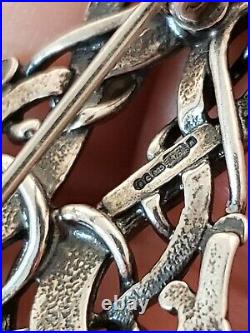 Vtg Ola Gorie Scottish Sterling Silver Pin Brooch