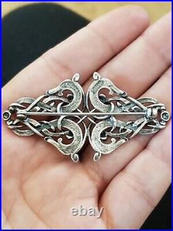 Vtg Ola Gorie Scottish Sterling Silver Pin Brooch